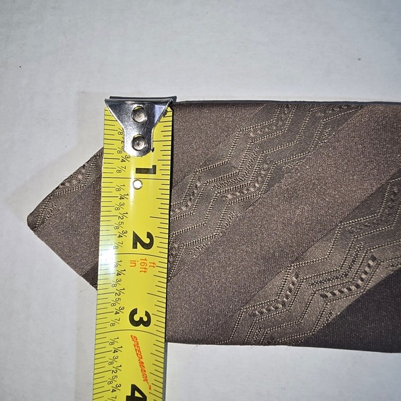 VINTAGE Carter Holmes Polyester/Silk Taupe Colored Neck Tie NEW - Picture 4 of 7